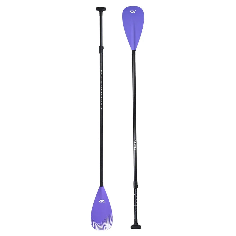 Pastel mor renkli Aqua Marina SUP paddle kürek, ayarlanabilir su sporu ekipmanı