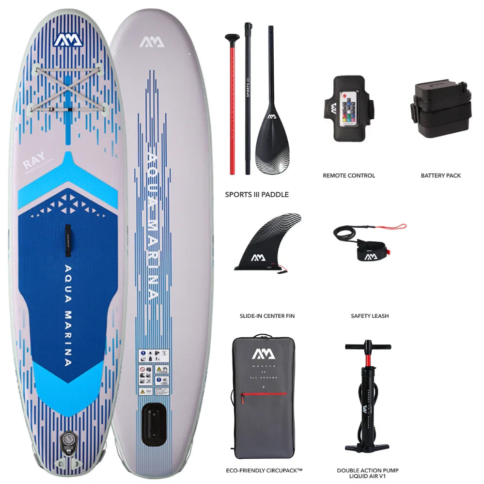 Aqua Marina Ray SUP | LED Aydınlatmalı Şişme Paddle Board – Natura