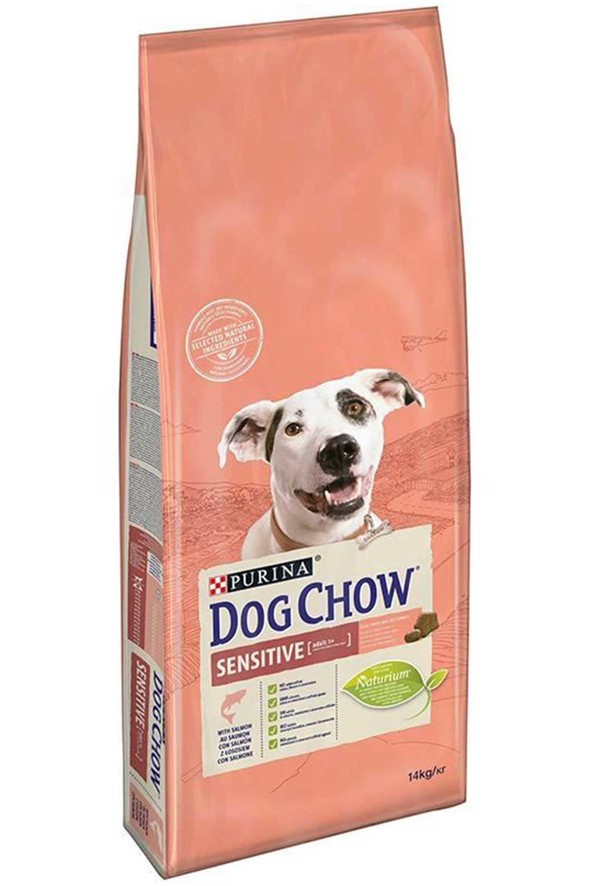 Somon balıklı hassas yetişkin köpek maması 14 kg, Dog Chow paket görüntüsü