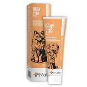 Kedi ve köpek için multivitamin macunu, turuncu kutuda ve tüpte 100 gr, evcil hayvan takviyesi
