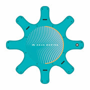 Aqua Marina şişme yoga platformu, deniz ve su sporları için, mavi yuvarlak tasarım